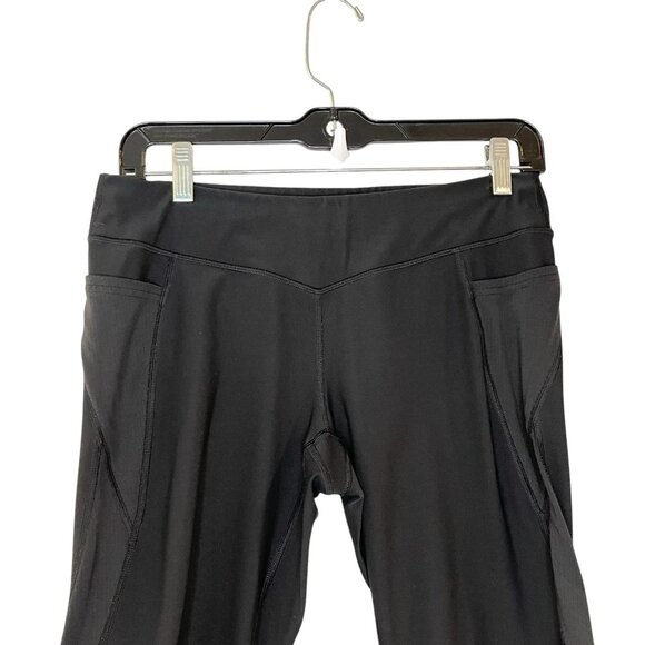 Lucy Size M Black Bike Shorts Pockets Tights Exercise Running 10” Inseam - Picture 4 of 5